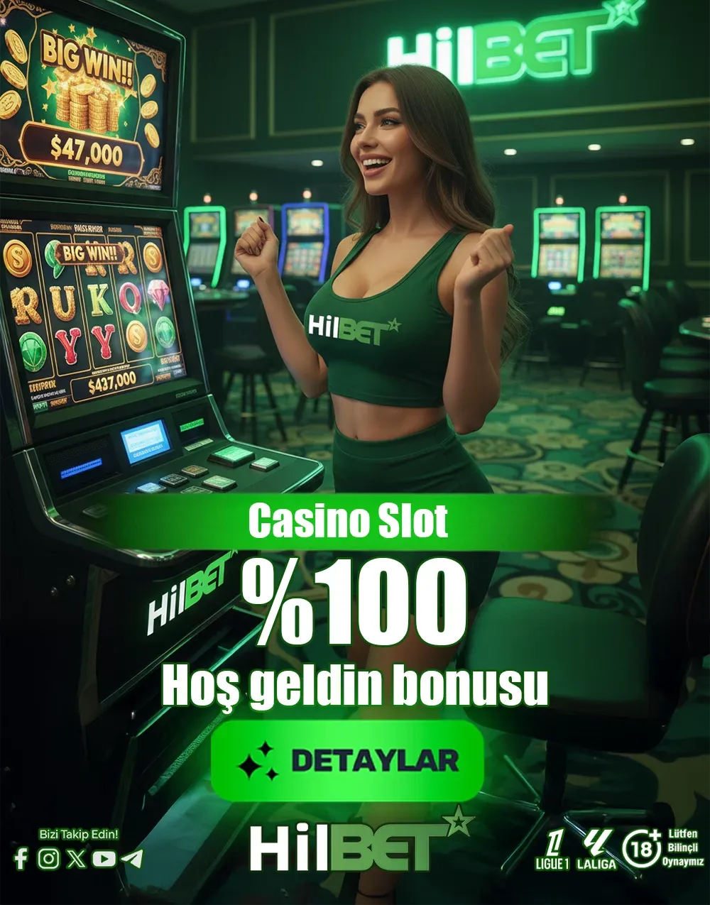 %100 Casino Slot Hoş Geldin Bonusu