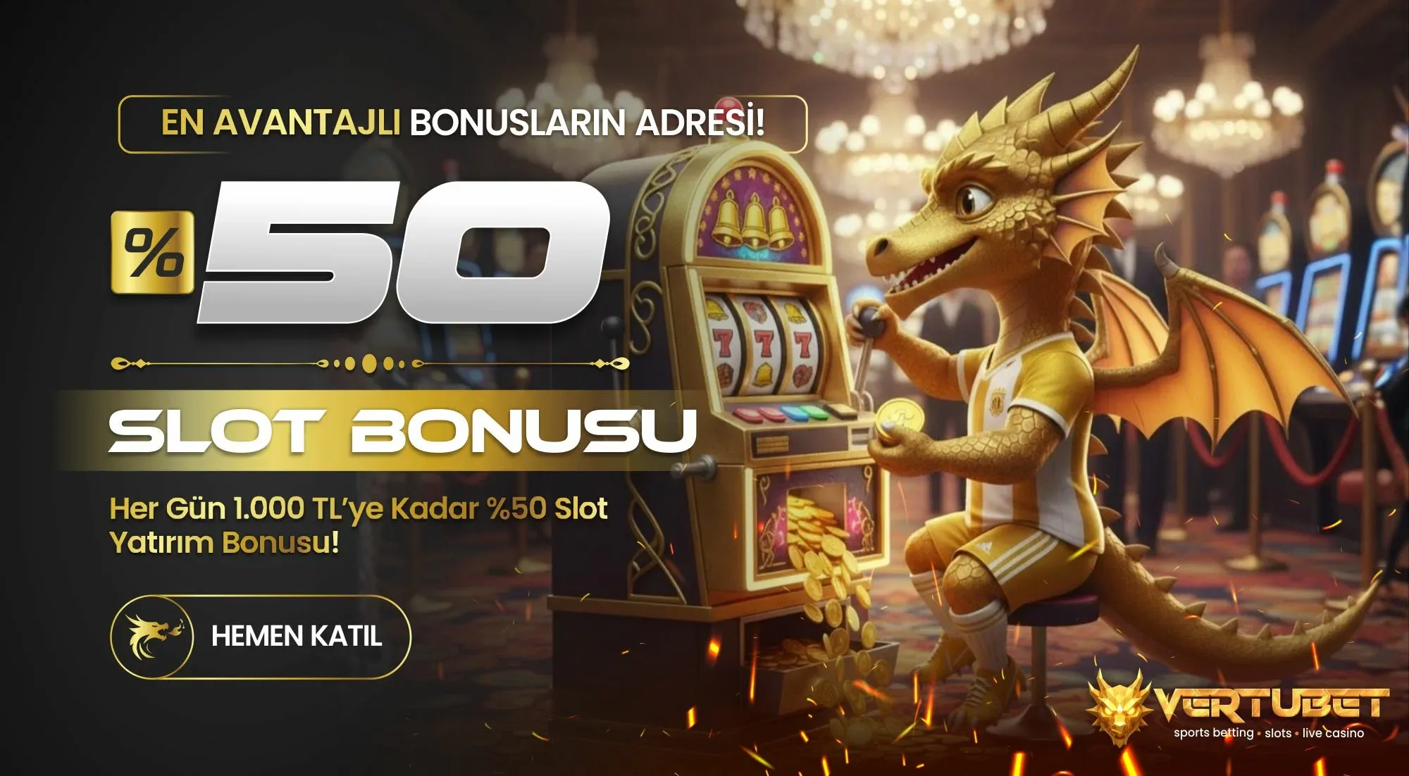 %50 Slot Yatırım Bonusu