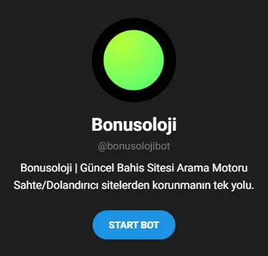 Bonusoloji Güncel Adres Telegram Botu